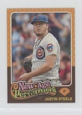 2024 Topps Heritage Mini New Age Performers Justin Steele #NAP-25 card
