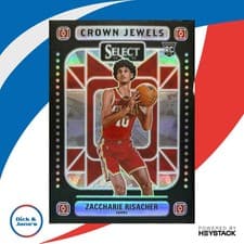 2024-25 Panini Select Crown Jewels Zaccharie Risacher #6 card