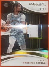Stephon Castle 2024-25 Panini Immaculate card