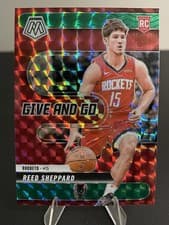 Reed Sheppard 2024 Panini Mosaic Give and Go card