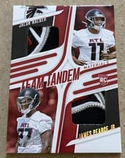 2025 Panini Absolute Team Tandem Materials Jalon Walker / James Pearce Jr. #TTM-ATF card