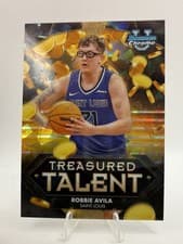 2024-25 Bowman University Chrome Sapphire Treasured Talent Robbie Avila #TT-5 card