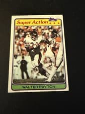 Walter Payton 1981 Topps card
