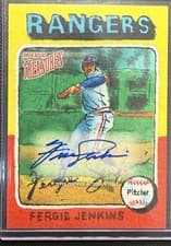 2025 Topps Shoebox Treasures Base Autographs Fergie Jenkins #57A card