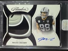 2025 Panini Flawless Flawless Cleat Autographs Maxx Crosby #9 card