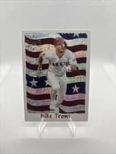 Mike Trout 2025 Topps Archives Cyberstats card