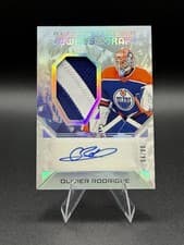 2025-26 Upper Deck Black Diamond Jewels of the Draft Rookies Auto Patch Olivier Rodrigue #JD-OR card