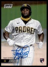 Jorge Ona 2021 Stadium Club Chrome Autographs card