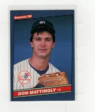 Don Mattingly 1986 Donruss card