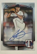 2025 Bowman Draft Chrome Prospect Autographs Josh Owens #CPA-JO card