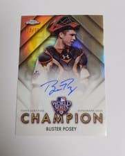 2025 Topps Chrome World Series Champion Autographs Buster Posey #WSC-BP card
