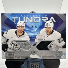 2025-26 Upper Deck Artifacts Tundra Teammates Duos Adrian Kempe/Kevin Fiala #T2-FK card