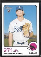 Bobby Witt Jr. 2022 Topps Heritage card