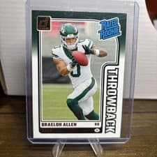 Braelon Allen 2024 Donruss Rated Rookies Throwback card