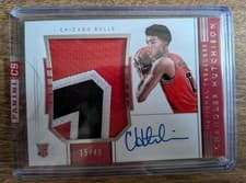 2018 Panini National Treasures Chandler Hutchison Patch Autograph #136