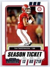 Tua Tagovailoa 2021 Panini Contenders Draft Picks card
