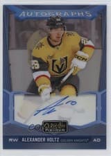 2024-25 O-Pee-Chee Platinum Blue Rainbow Autographs Alexander Holtz #BA-AH card