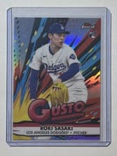 Roki Sasaki 2025 Topps Finest Gusto card