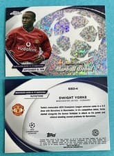 Dwight Yorke 2023 Topps Chrome UEFA Club Starball Debut card