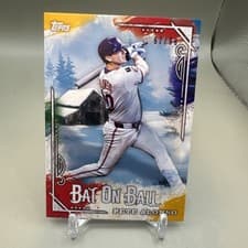 Pete Alonso 2025 Topps X Bob Ross: The Joy of Baseball Bat on Ball card