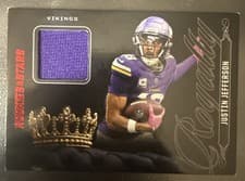 Justin Jefferson 2025 Panini Rookies & Stars Royalty card