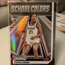 Sarah Strong 2024 Panini UConn Contenders School Colors card