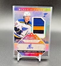 2024-25 Upper Deck Black Diamond Jewels of the Draft Rookies Zach Dean #JD-ZD card