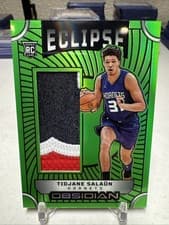 2024-25 Panini Obsidian Eclipse Materials Tidjane Salaun #EM-TSC card