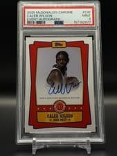 2025 Topps Chrome McDonald's All American Event Autographs Caleb Wilson #EA-CW card