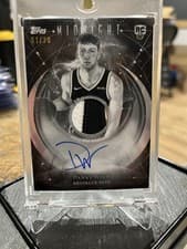 2025-26 Topps Midnight Rookie Jersey Autographs Danny Wolf #RJA-DW card