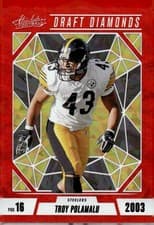 Troy Polamalu 2024 Panini Absolute Draft Diamonds card