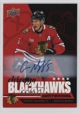 2025-26 Upper Deck Chicago Blackhawks Centennial Red Hot Autos Connor Murphy #54 card