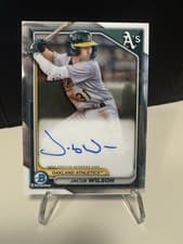 Jacob Wilson 2024 Bowman Chrome Prospects Autograph card