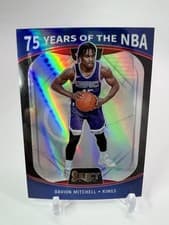 Davion Mitchell 2021 Panini Select 75 Years of the NBA card