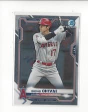 Shohei Ohtani 2021 Bowman Chrome card