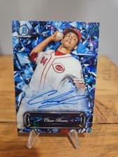 Chase Burns 2024 Bowman Draft Sapphire Selections Autograph card