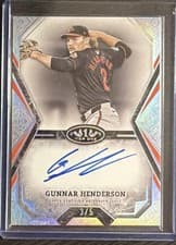 2025 Topps Tier One Talent Autographs Gunnar Henderson #TOTA-GH