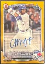 2025 Bowman Prospects Autographs Charles McAdoo #BPA-CM card