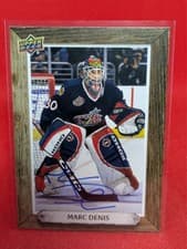 2024-25 Upper Deck Engrained Icons Beehive Portrait Signatures Marc Denis #BH-MS card