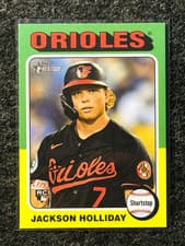 Jackson Holliday 2024 Topps Heritage card