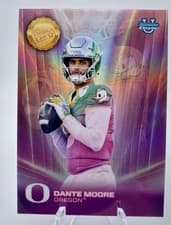 2025 Bowman University Chrome Dean's List Refractor Dante Moore #DL-10 card