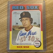 Rick Wise 2024 Topps Heritage Mini Real One Mini Autographs card