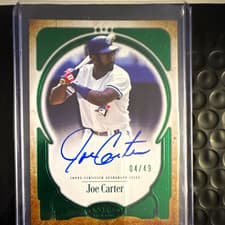2026 Topps Tier One Prime Performers Autographs Joe Carter #PPA-JCA