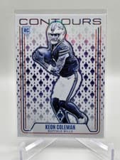 Keon Coleman 2024 Panini Phoenix Contours card