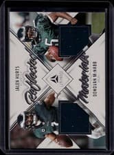 Jalen Hurts / Donovan McNabb 2024 Panini Luminance Reflected Materials card