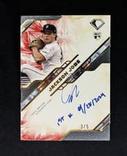 2025 Topps Diamond Icons Iconic Firsts Inscription Autographs Jackson Jobe #IFA-JJ card