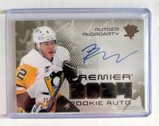 2024-25 Upper Deck Premier Premier Rookie Auto Jersey Rutger McGroarty #PRA-RM card