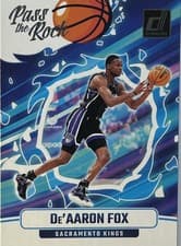 2024-25 Donruss Pass the Rock De'Aaron Fox #6 card