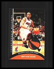 Dwyane Wade 2009 Topps Championship Materials card