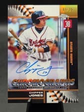 Chipper Jones 2025 Topps Chrome Chromographs Autographs card